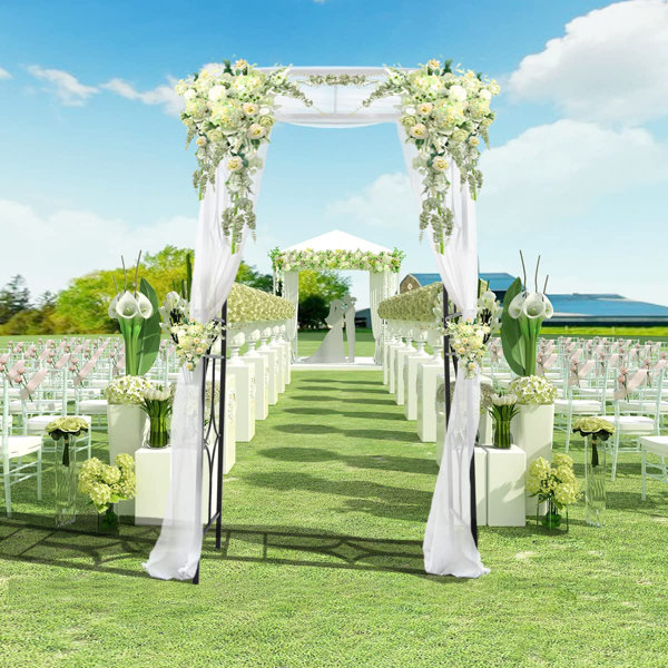 Outdoor Metal Garden Arbour Arch, Wedding Arch Party Ceremony